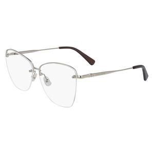 NEW Longchamp LO2116 714 Gold Drill Out Eyeglasses 57mm with Case